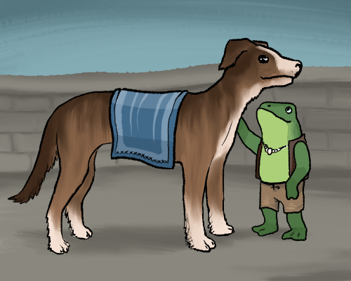 a packhound and rider